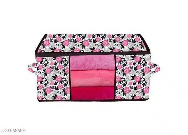 PVC Foldable Under Bed Storage, Multicolor
