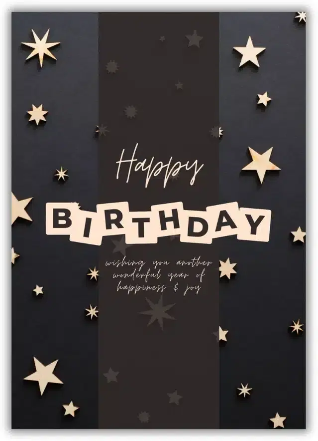 Birthday Greeting Card, Multicolor