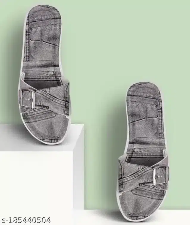 Sliders for Women (Grey, 7)