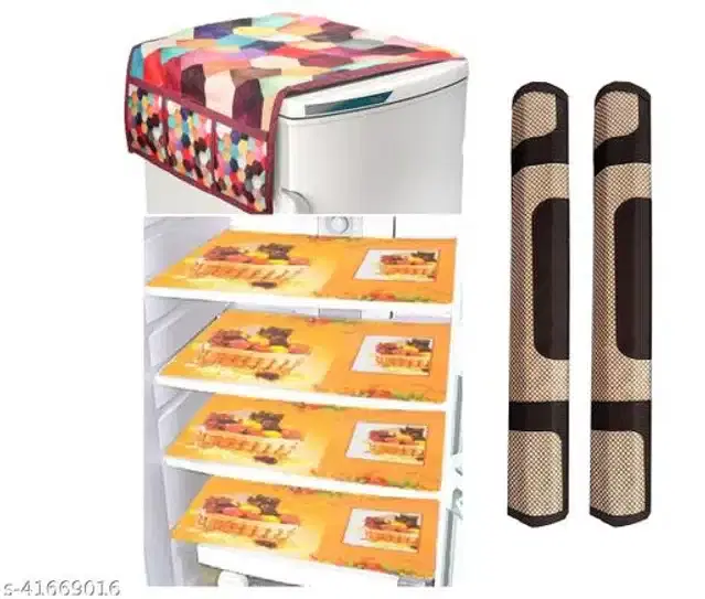 Fridge Cover Set, Multicolor, Set of 7