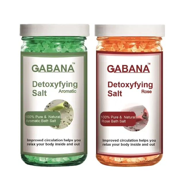 Mensport Aromatic & Rose Detoxifying Bath Salt Crystal, 200 g, Set of 2