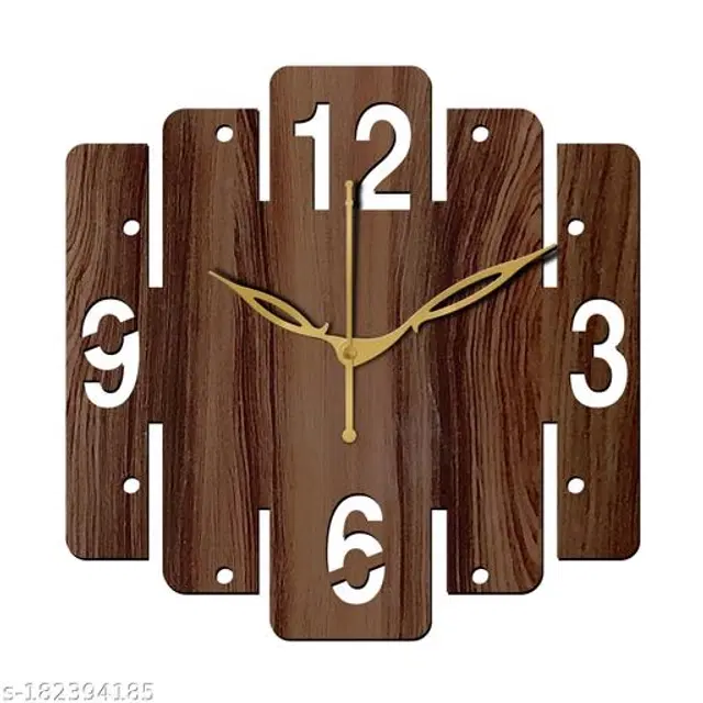 Wooden Wall Clock, Brown