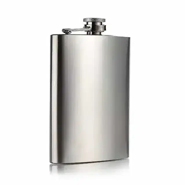 K Kudos 8Oz, 236 ml Stainless Steel Hip Flask Portable Alcoholic Beverage Holder