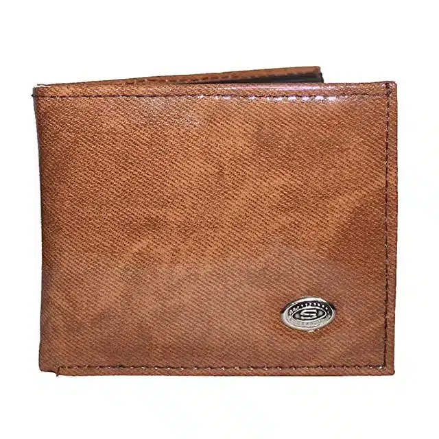 Artificial Leather Wallet for Men & Boys (Brown)