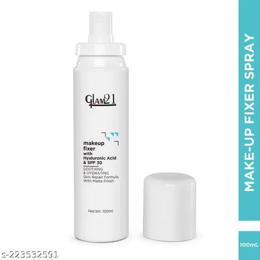 Glam21 Refreshing Makeup Fixer | Smooth Finish Setting Spray For Hydration & Protection | For Long Lasting Makeup | 100 ml