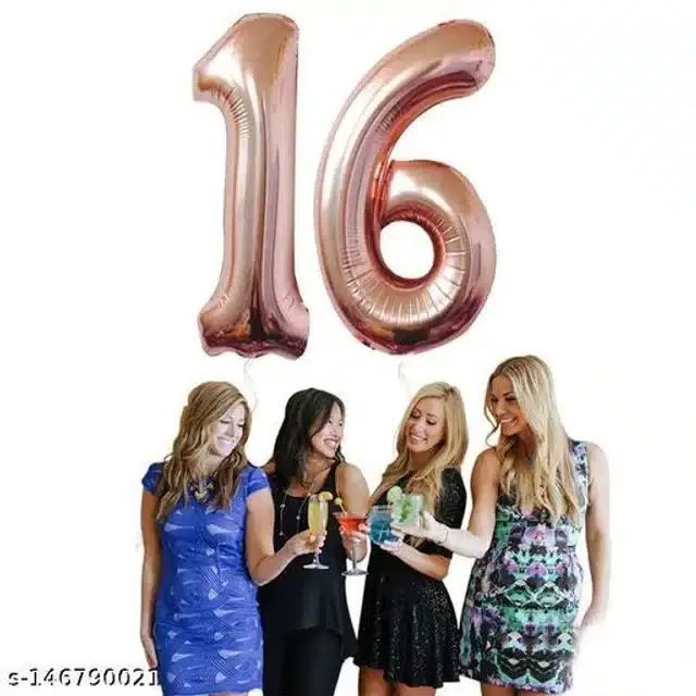 Number Foil Balloon, Assorted, Pack of 1