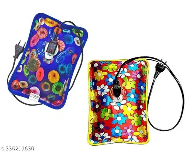 Pain Relief Electric Heating Pad, Multicolor, Pack of 2