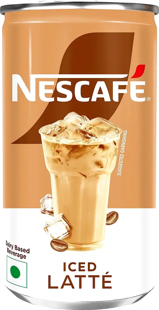 Nescafe Cafe Style Cold Coffee, Iced Latte 170 ml (Can)