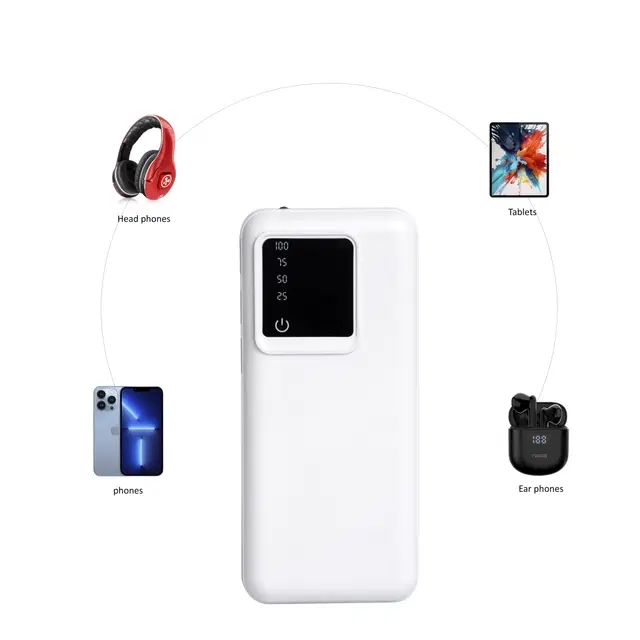 20000 mAh Power Bank, White