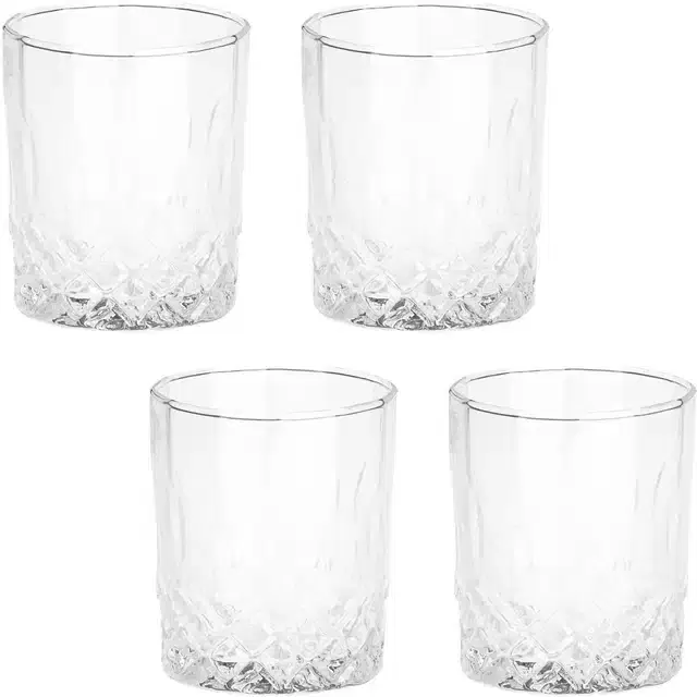 Liquor cum Cocktail Glasses, Transparent, 200 ml, Pack of 4
