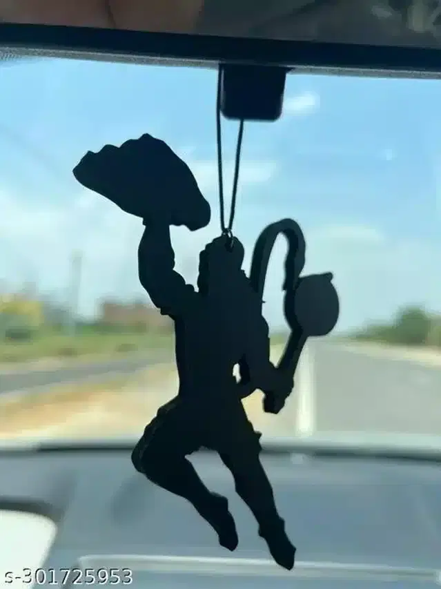 Religious Hangings for Car, Black, 4x3 inches