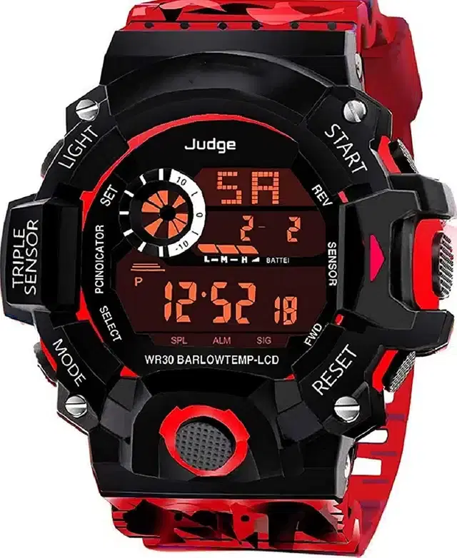 Digital Watch for Boys (Red)