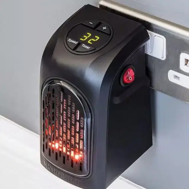 Portable Room Heater for Home, Black, 400 Watt