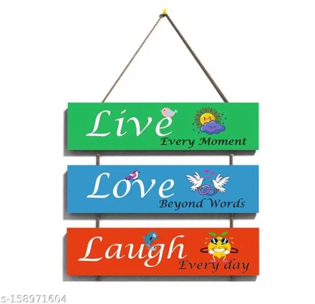 Wooden Wall Hanging, Multicolor