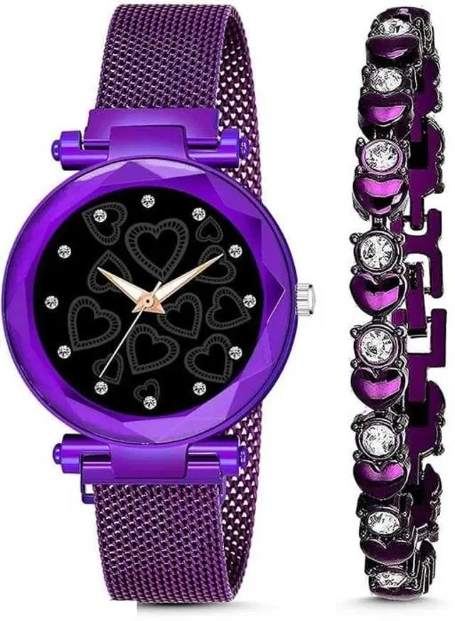 Analog Watch For Womens (Purple) (WS-350)