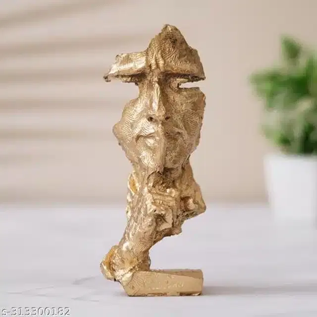 Resin Face Statue Showpiece, Gold
