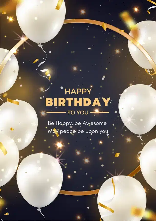 Birthday Greeting Card, Multicolor