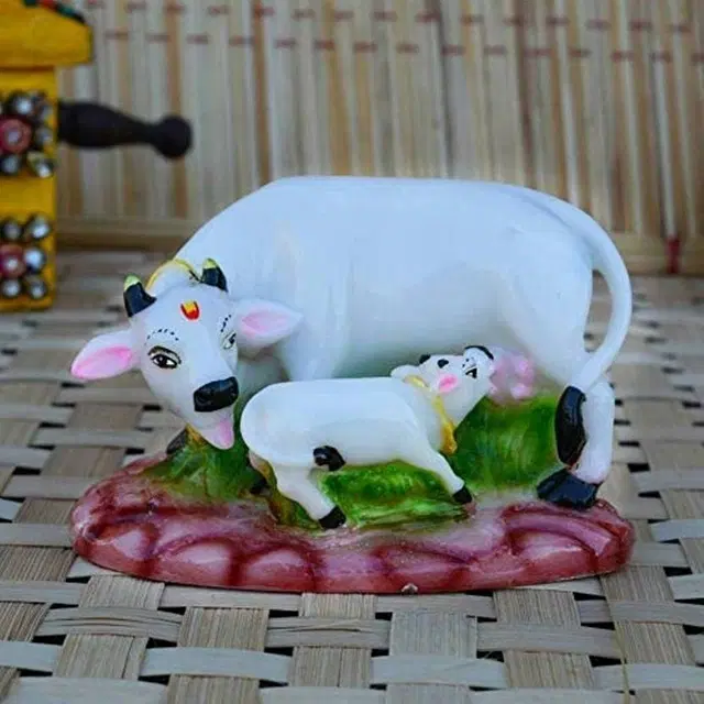 Cow With Calf Polyresin 13L X 11W X 21H Cm