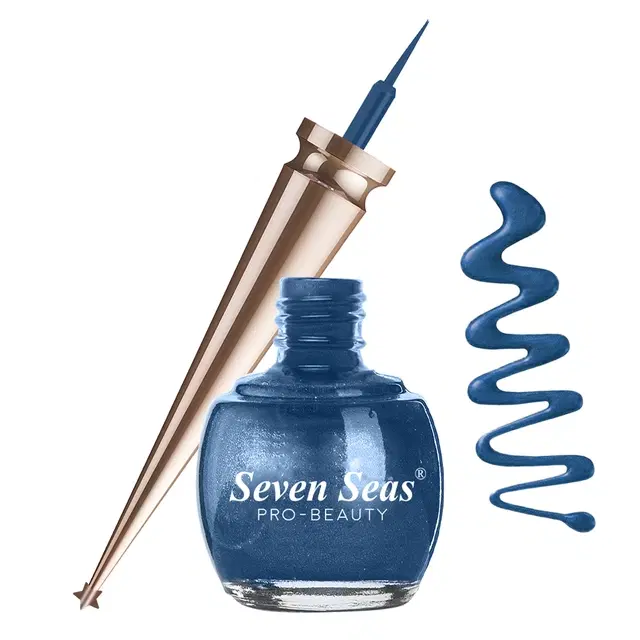 Seven Seas Dark Line Eye Liner, Pearl Blue