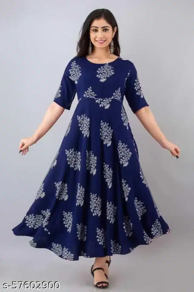 Gown for Women (Blue, M)