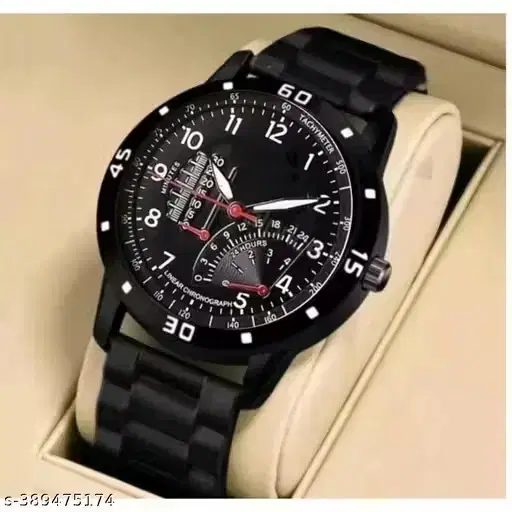 Analog Display Watch for Men (PU, Free Size)