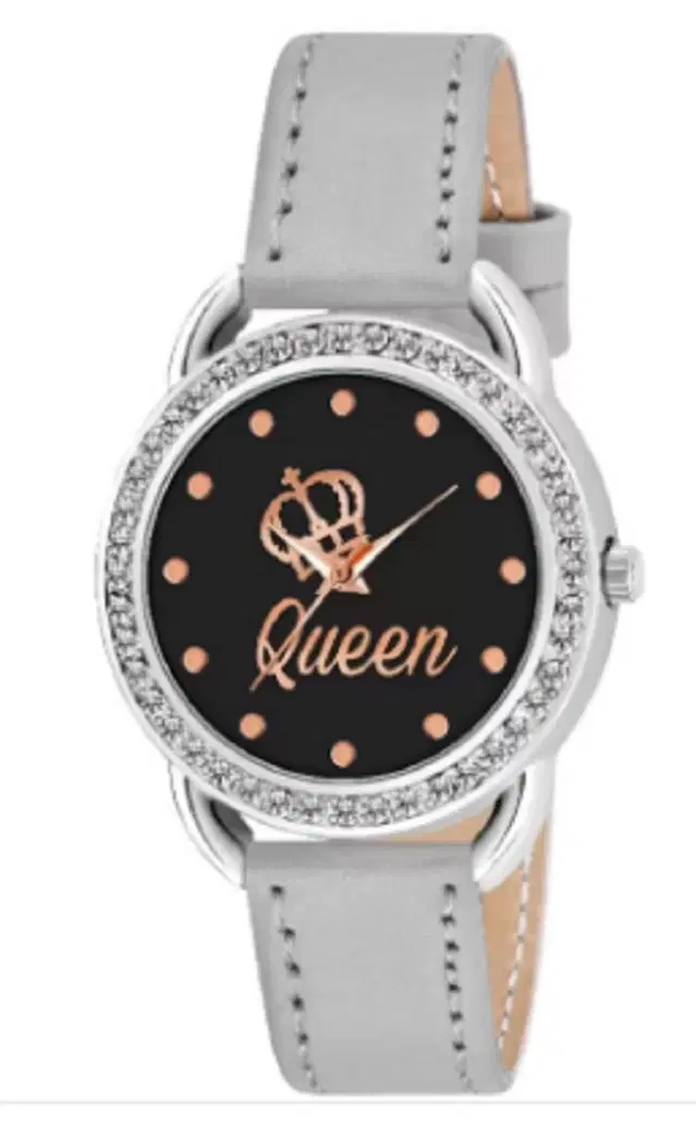 Leather Strap Analog Watch for Women & Girls (Multicolor)