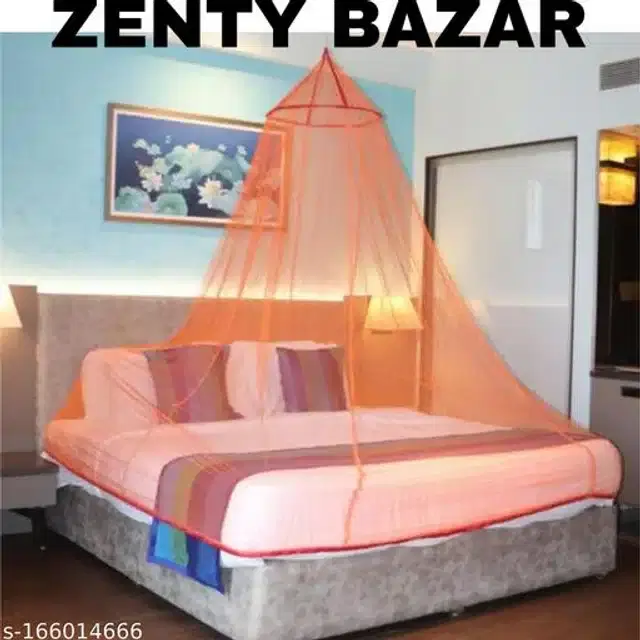 Mosquito Net for Home, Orange, 6.5x6.5 feet