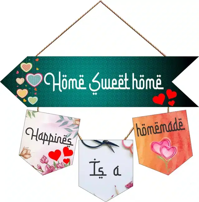 Wooden Wall Hangers for Office and Living Room, Multicolor