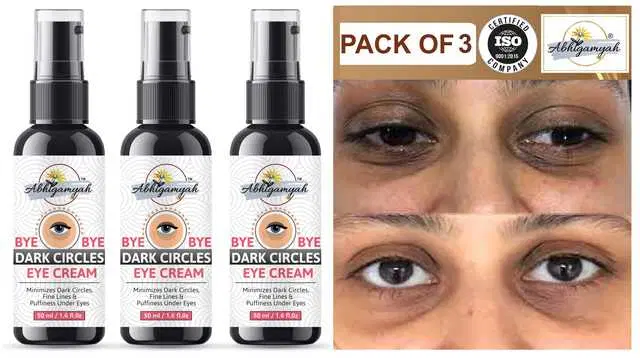 Abhigamyah Under Eye Cream Enriched With Natural Oils To Remove Dark Circles & Wrinkles, 50 ml, Pack Of 3, A-511