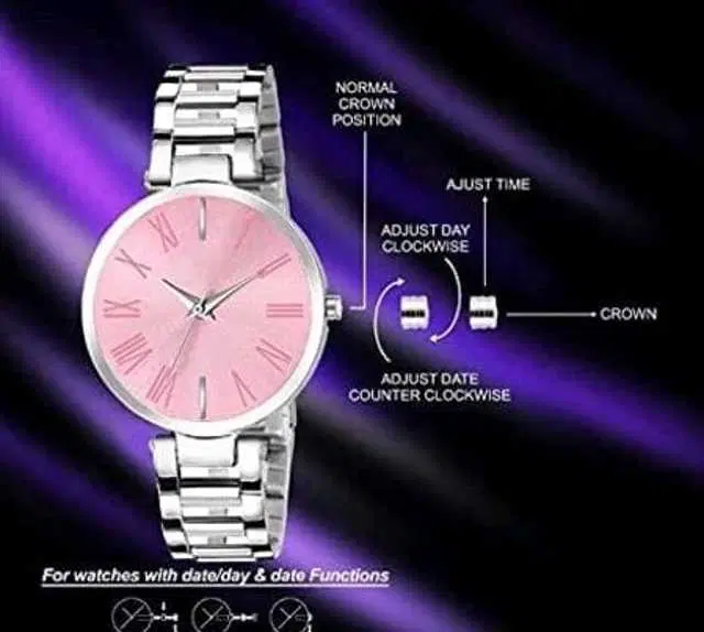 Analog Watch For Womens (Silver) (WS-154)