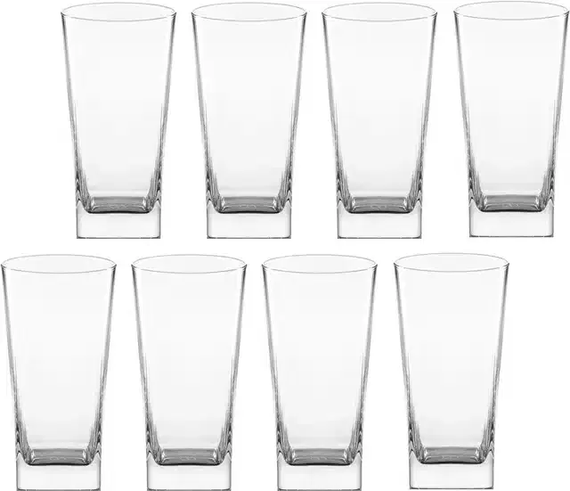Liquor cum Cocktail Glasses, Transparent, 350 ml, Pack of 8