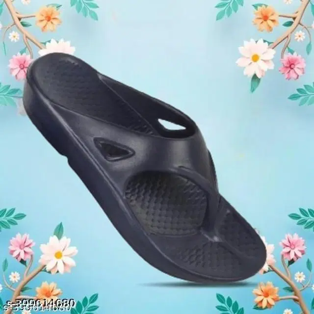 Flipflops for Women (Navy Blue, 5)