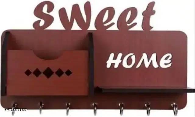 Wooden Key Holder, Brown