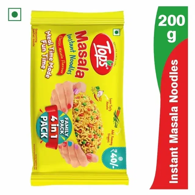 Tops Instant Masala Noodles 200 g (Family Pack)