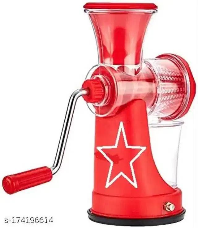 Plastic Manual Hand Juicer, Red
