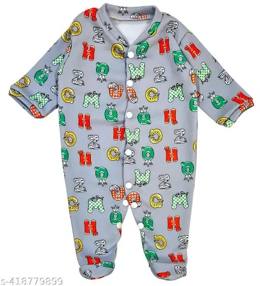 Cotton Rompers for Kids (Multicolor, 6-9 Months)
