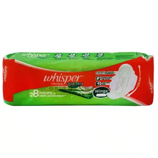 Whisper Choice Cottony Soft Regular Pads 6 pc