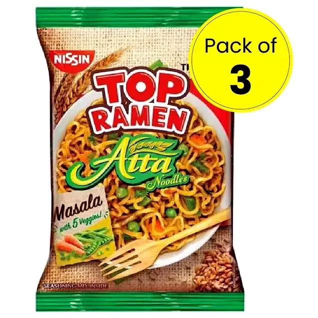 Top Ramen Atta Noodles 3X70 g Pouch (Pack Of 3)
