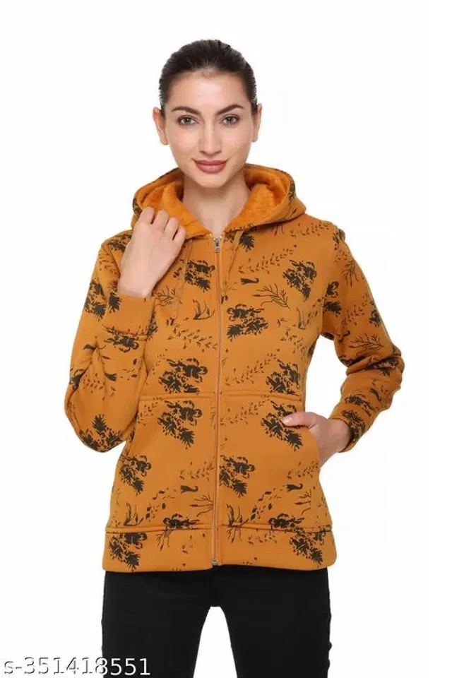 Woolen Sweater for Women (Mustard, S)
