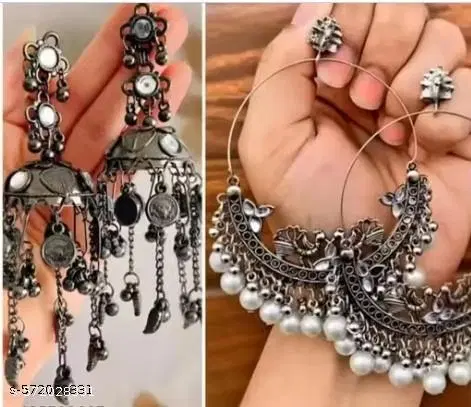 Combo oxidised earring