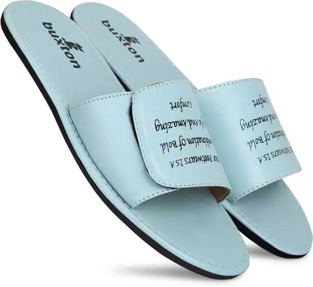 Buxton Men's Flip Flop (Sky Blue, 7) (M-17)