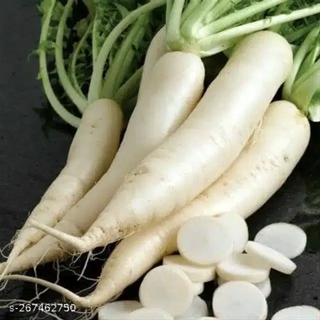 Radish Long White Vegetable Seeds, Pack of 500
