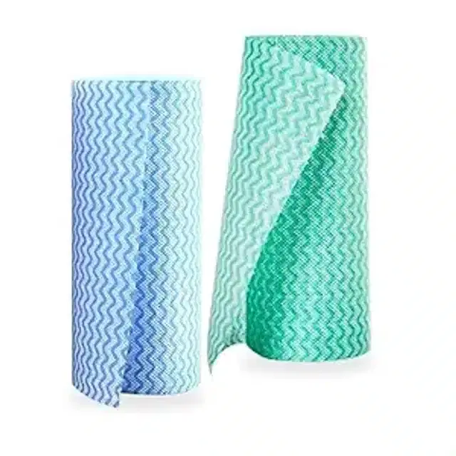 Non-Woven Multipurpose Kitchen Tissue, Assorted, 10 m, Pack of 2