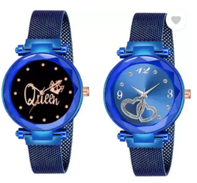 Analog Watch for Women, Pack of 2 (Multicolor)