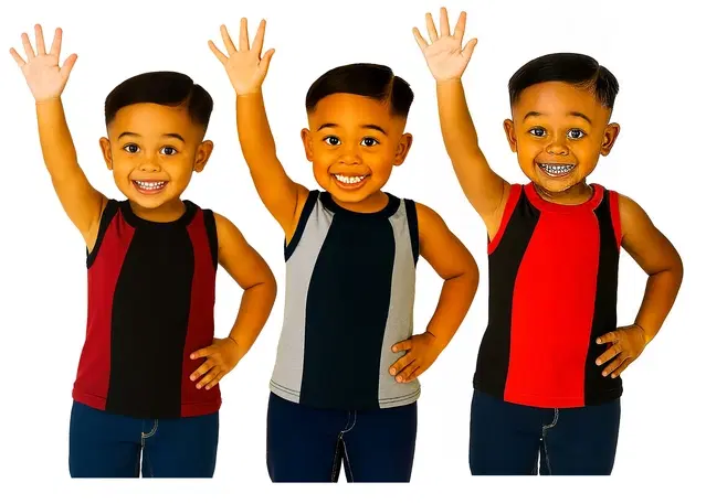 Cotton Solid Innerwear for Boys, Multicolour, Pack of 3 (6-12 Months)