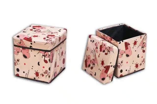 PVC Printed Foldable Kids Stool, Multicolor