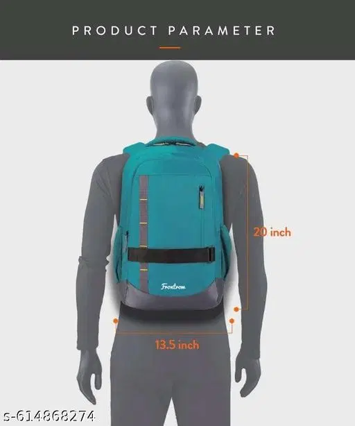 PRAYER BAGs  48L Black Laptop Backpack with 3 Compartment, Bottle Pocket, Front Pocket|Fits upto 17Inch Laptop Bag |Business, College, School Backpack|Casual Daypacks|Durable Backpack for Men & Women