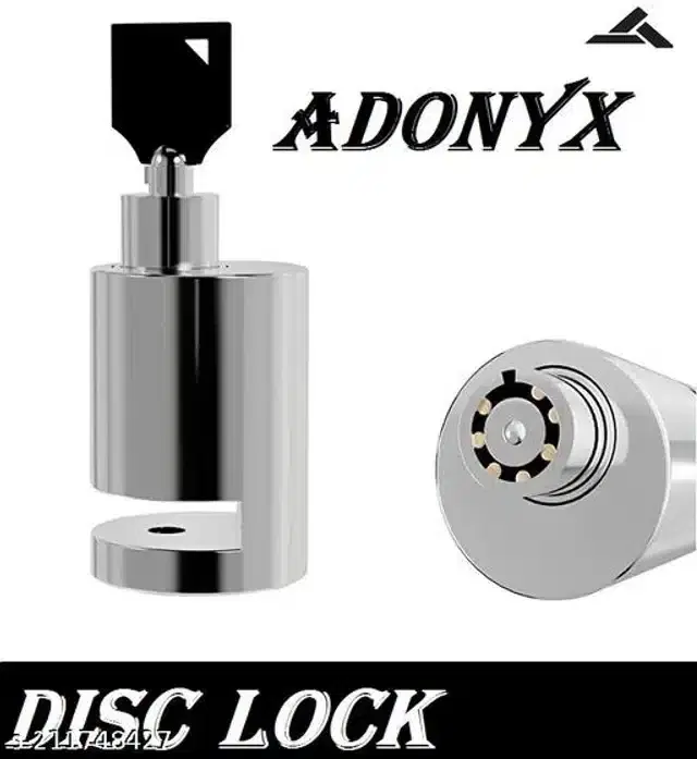 Bicycle Wheel Disk Lock, Silver