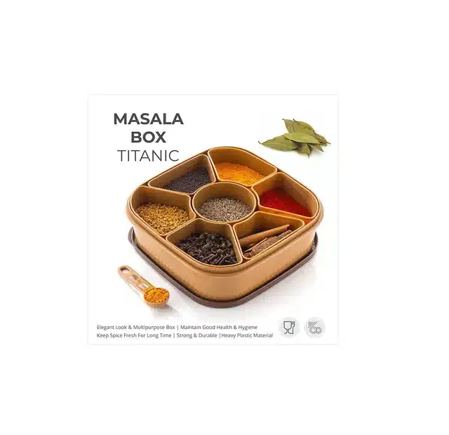 Plastic Spice Box, Assorted