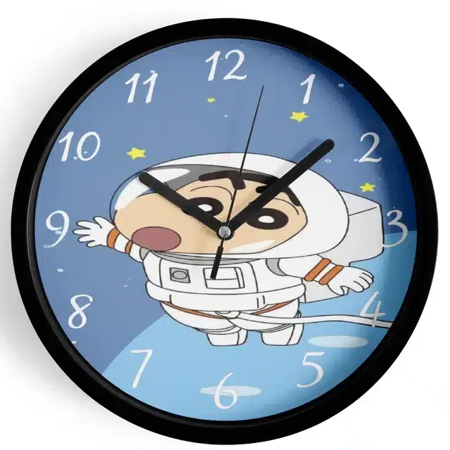 Shinchan Analog Wall Clock, Multicolor, 7 Inches